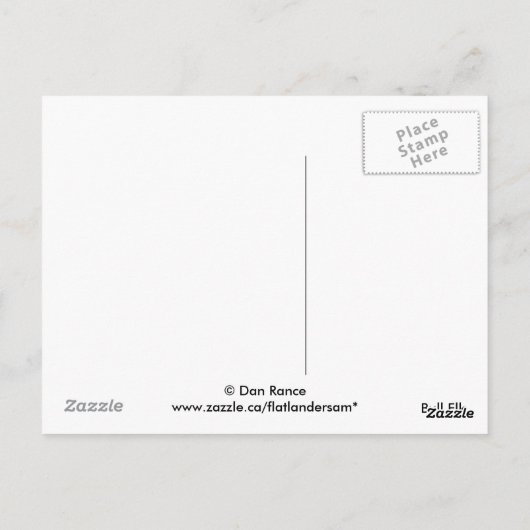 E19 Bull Elk Double Drop Tines Postkarte (Rückseite)