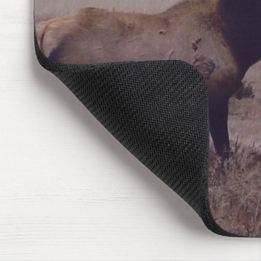 E19 Stier Elch-Doppelt-Tropfen-Zinken Mousepad (Ecke)