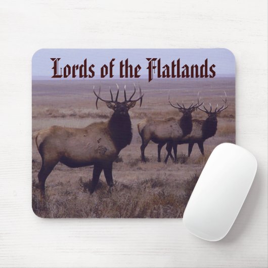 E19 Stier Elch-Doppelt-Tropfen-Zinken Mousepad (Mit Mouse)