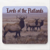 E19 Stier Elch-Doppelt-Tropfen-Zinken Mousepad (Vorne)