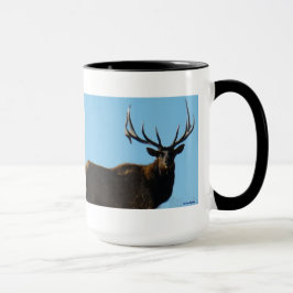 E27 Bull Elk Sky Lined Tasse