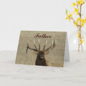 E29 Bull Elk Head Karte (Gelbe Blume)