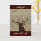 E29 Bull Elk Head Karte (Gelbe Blume)