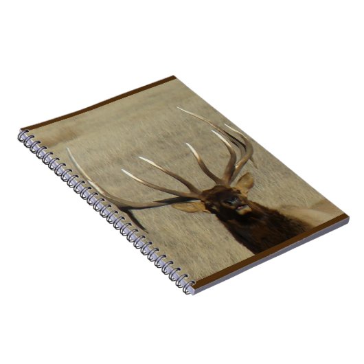 E29 Bull Elk Head Shot Notizblock (Rechte Seite)