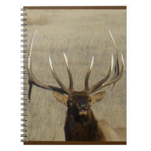 E29 Bull Elk Head Shot Notizblock