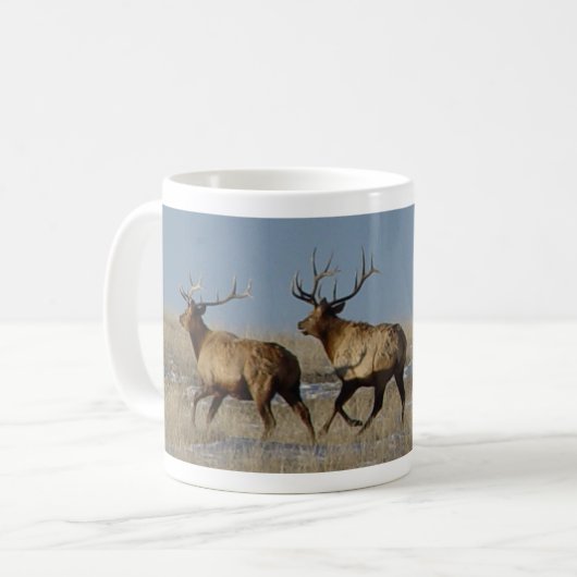 E2 Stier Elche Kaffeetasse (Vorderseite Links)