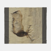E30 Bull Elk Big Bull Fleecedecke (Vorderseite (Horizontal))