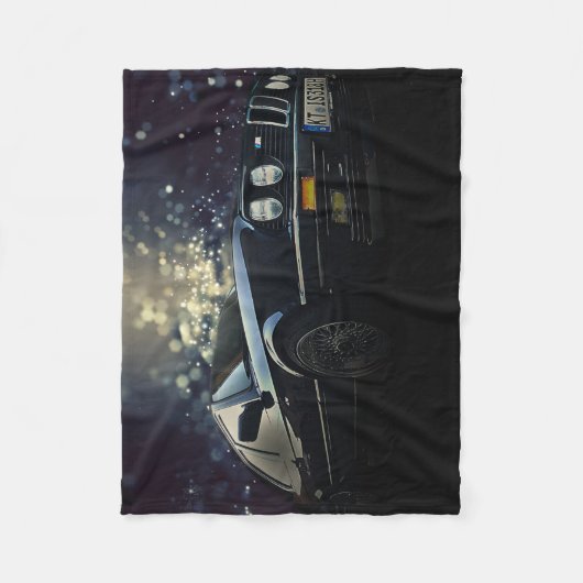 E30 Coupe mit Funken Fleecedecke (Vorderseite)