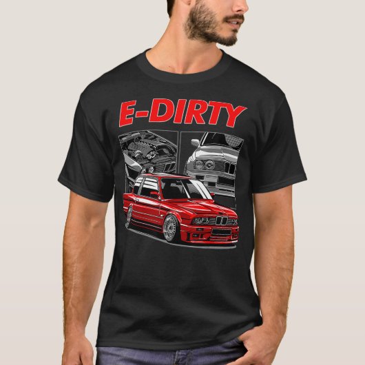 E30 Turbo Euro Car T-Shirt (Vorderseite)