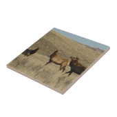 E38 Young Bull Elk Fliese (Seite)