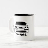 e39 M5 perfekt Zweifarbige Tasse (Vorderseite Links)