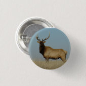 E43 Young Bull Elk Button (Vorne & Hinten)