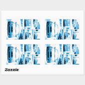 e46 Comic Rechteckiger Aufkleber (Blatt)