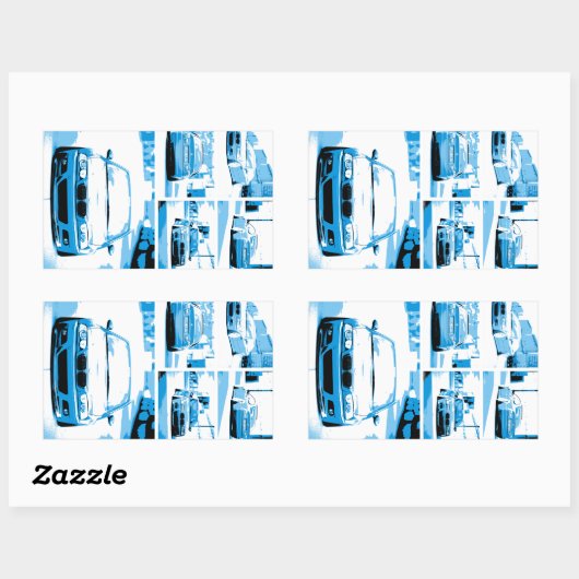 e46 Comic Rechteckiger Aufkleber (Blatt)