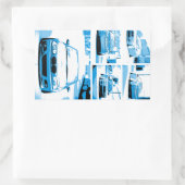 e46 Comic Rechteckiger Aufkleber (Tasche)