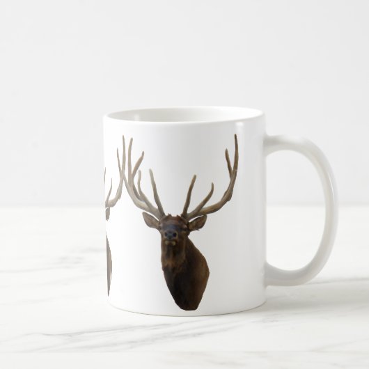 E48 Bull Elk Head in Velvet Kaffeetasse (Rechts)