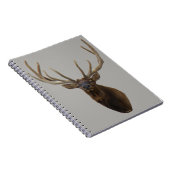 E48 Bull Elk Head in Velvet Notizblock (Rechte Seite)