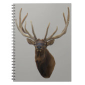 E48 Bull Elk Head in Velvet Notizblock (Vorderseite)