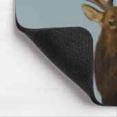 E49 Bull Elk Head and Shoulders Mousepad (Ecke)