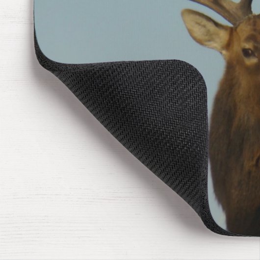 E49 Bull Elk Head and Shoulders Mousepad (Ecke)