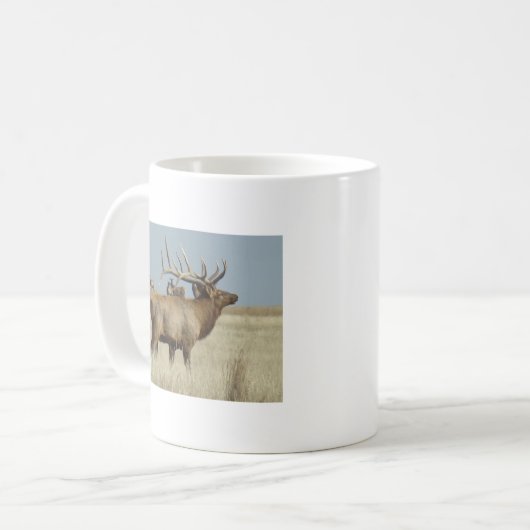 E4 Bull Elk Herd Master Kaffeetasse (Vorderseite Links)