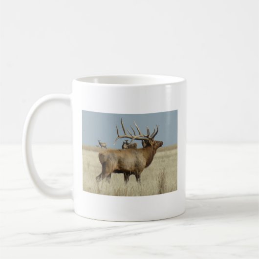 E4 Bull Elk Herd Master Kaffeetasse (Links)