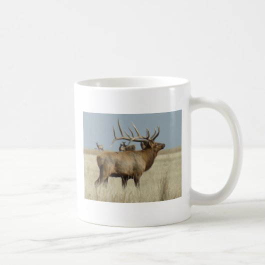 E4 Bull Elk Herd Master Kaffeetasse (Rechts)