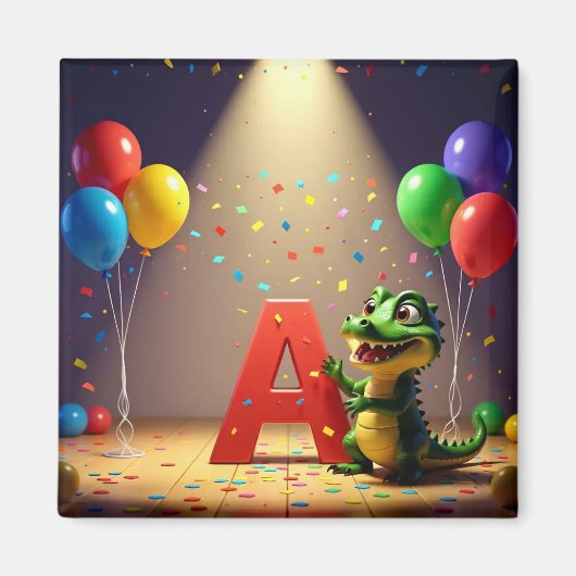 E4MA Kids Collection: Alligator Andy - Celebration Magnet (Vorne)
