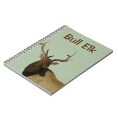 E50 Bull Elk Head and Shoulders Notizblock (Linke Seite)