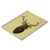 E51 Bull Elk Head Notizblock (Linke Seite)