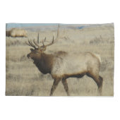 E55 Bull Elk Big Bull by River Hills Kissenbezug (Rückseite)