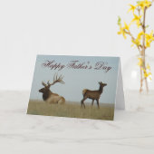 E5 Bull Elk und Yearling Karte (Gelbe Blume)