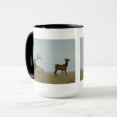 E5 Bull Elk und Yearling Tasse (Vorderseite Links)