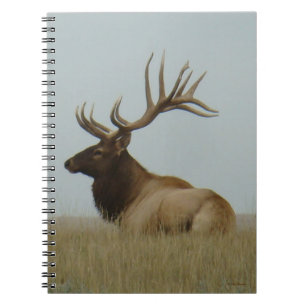E5a Bull Elk Huge Bull Notizblock