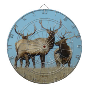 E60 Bull Elk sky Lined Dartscheibe