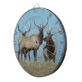 E60 Bull Elk sky Lined Dartscheibe (Vorderseite rechts)