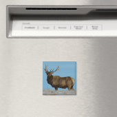 E62 Bull Elk Sky Lined Magnet (In Situ (Geschirrspüler))