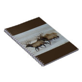 E64 Bullklee läuft im Schnee Notizblock (Rechte Seite)