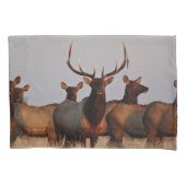 E66 Bull Elk and Cows Kissenbezug (Vorderseite)
