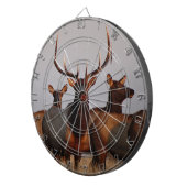 E66 Bull Elk und Kühe Dartscheibe (Vorderseite rechts)
