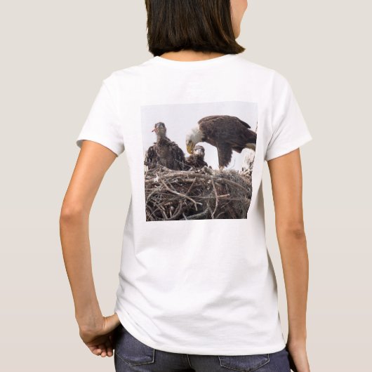 E7 u. E8 SWFLEagleCam Logo'ed das Shirt Frauen (Rückseite)