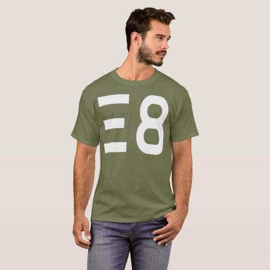 E8 Simulationstheorie Quantenphysik Dimensionen T-Shirt (Vorne ganz)