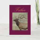 E9 BullElch in Samt Kopf und Schultern Karte (Vorderseite)