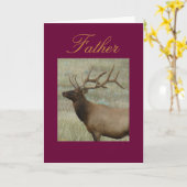 E9 BullElch in Samt Kopf und Schultern Karte (Gelbe Blume)