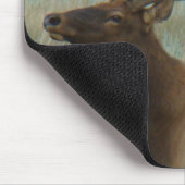 E9 BullElch in Samt Kopf und Schultern Mousepad (Ecke)