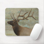 E9 BullElch in Samt Kopf und Schultern Mousepad (Mit Mouse)