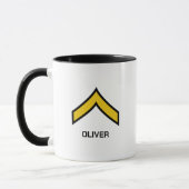 E-2 - Rang der privaten US-Armee Tasse (Links)