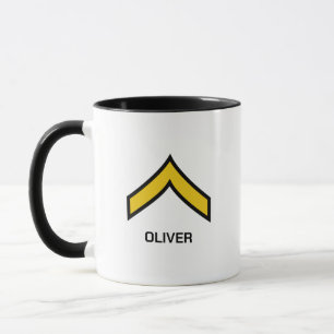 E-2 - Rang der privaten US-Armee Tasse