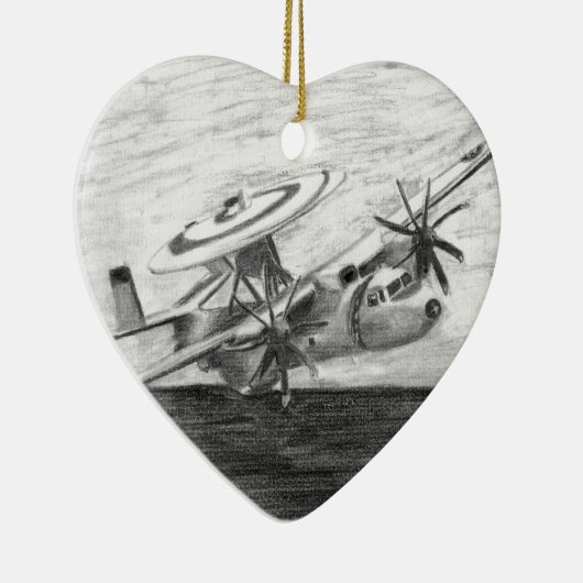 E-2C Hawkeye (Screwtop) Keramik Ornament (Rechts)