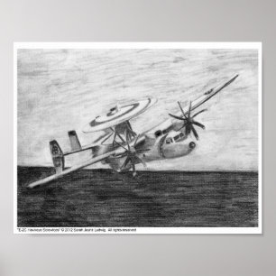 E-2C Hawkeye (Screwtops) Kunstdruck Poster